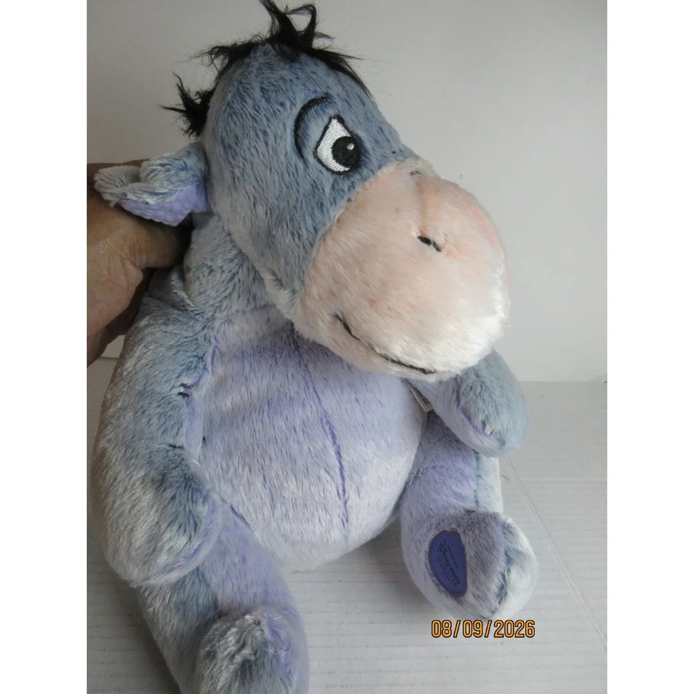 Disney Store Eeyore Plush Winnie the Pooh Iced Blue Stuffed Animal Toy